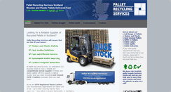 Desktop Screenshot of palletrecyclingscotland.com